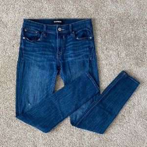 Express Mid-Rise Stretch Skinny Jeans